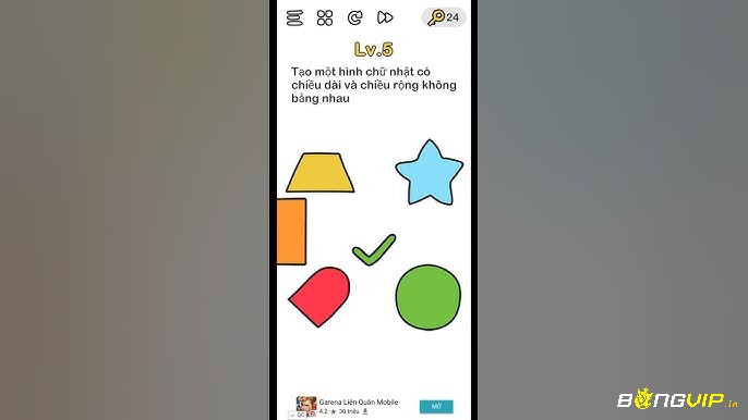 Giao diện game đơn giản, dễ làm quen