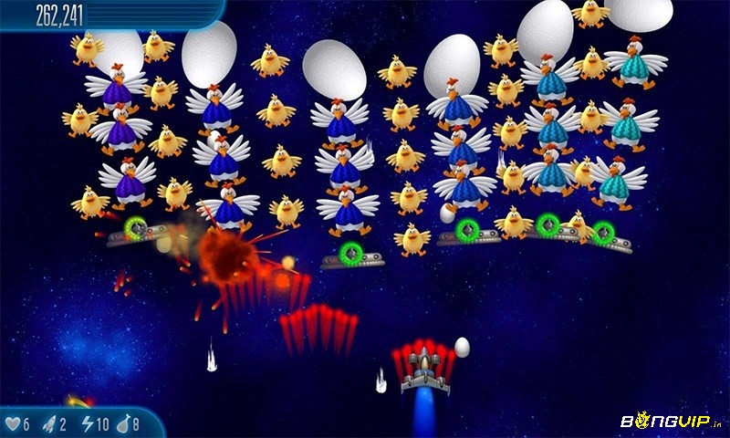 Đồ hoạ Chicken Invaders 5 sống động, chi tiết