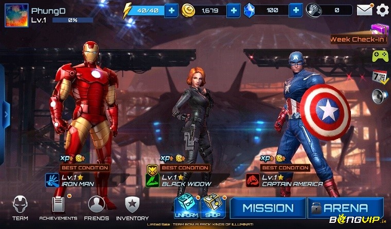 Marvel future fight quy tụ các siêu anh hùng được yêu thích nhất trong thế giới Marvel