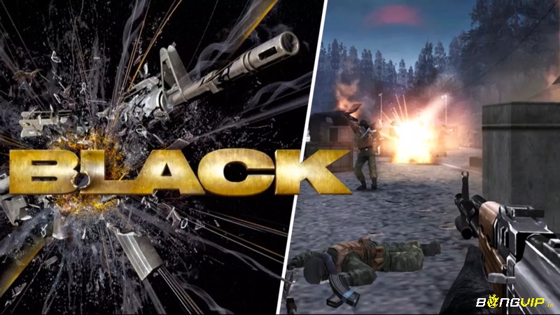 Black trên PCSX2 có đồ họa nâng cao với hiệu ứng hủy hoại và vũ khí chi tiết, mang lại trải nghiệm FPS chân thực và sống động