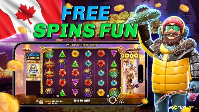 Free spin slot game không cần nạp giúp người chơi mới trải nghiệm miễn phí nhưng thường kèm điều kiện cược cao