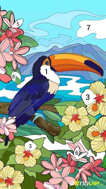 Game Happy Color có đồ họa đơn giản nhưng đầy tinh tế thu hút người chơi