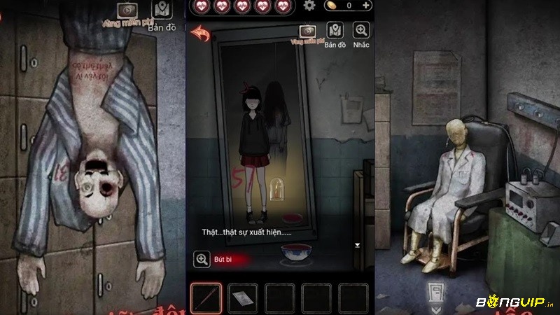 Cảnh trong game kinh dị minh họa rõ gameplay kết hợp cốt truyện hấp dẫn.