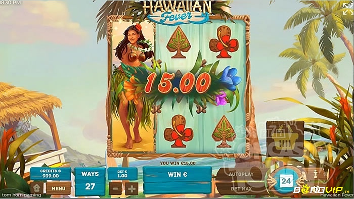 Các bước chơi game: chọn mức cược, chọn số đường cược, quay và theo dõi kết quả.