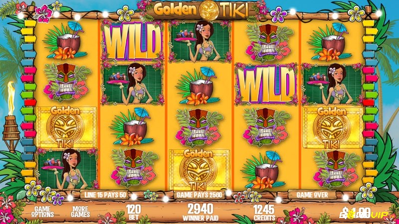 Vòng quay miễn phí đang hoạt động, biểu tượng Wild mở rộng và Scatter hoa hibiscus trên cuộn quay.