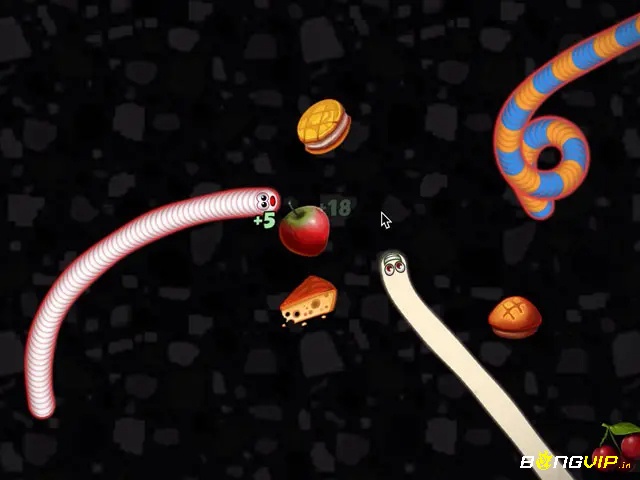 Game Wormszone.io có đồ họa tuy đơn giản nhưng đẹp mắt với nhiều màu sắc ngộ nghĩnh