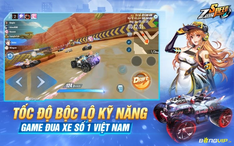 Game ZingSpeed Mobile có lối chơi đua xe tốc độ cao đầy kịch tính