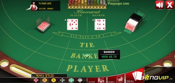 Baccarat cược Player có xác suất thắng khoảng 45.8% và house edge chỉ 1.24%, là lựa chọn hợp lý cho người chơi ưu tiên sự cân bằng