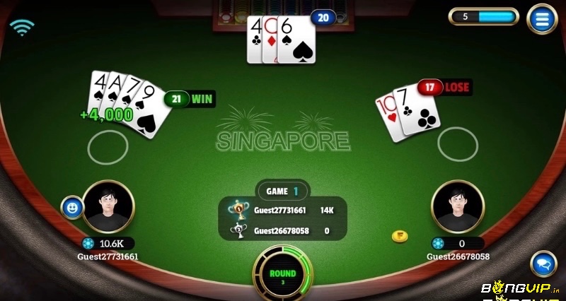 Phiên bản Blackjack APK giao diện tối (Dark mode) giúp giảm mỏi mắt và mang đến trải nghiệm chơi game hiện đại, tiện lợi