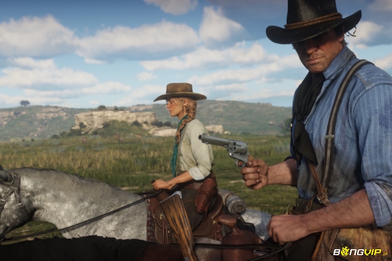Red Dead Redemption 2 – một trong những game hay trên PC trải nghiệm sinh tồn và phiêu lưu ở miền Tây.