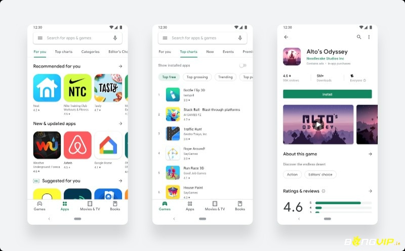 Tìm kiếm nhanh, tải dễ dàng chỉ trong vài bước qua Google Play Store