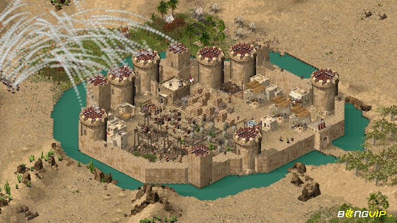 Stronghold: Crusader nổi bật với hệ thống phòng thủ lâu đài độc đáo