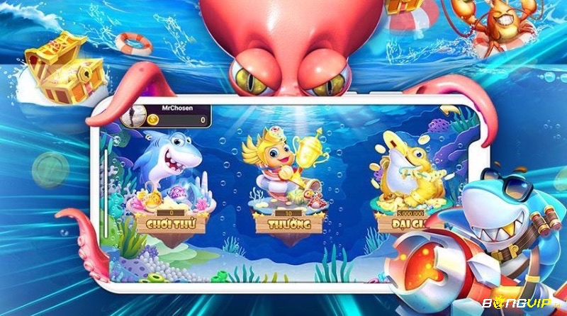 Đồ họa 3D và thao tác cảm ứng mượt mà tạo nên sức hút đặc biệt cho game bắn cá trên iPhone.
