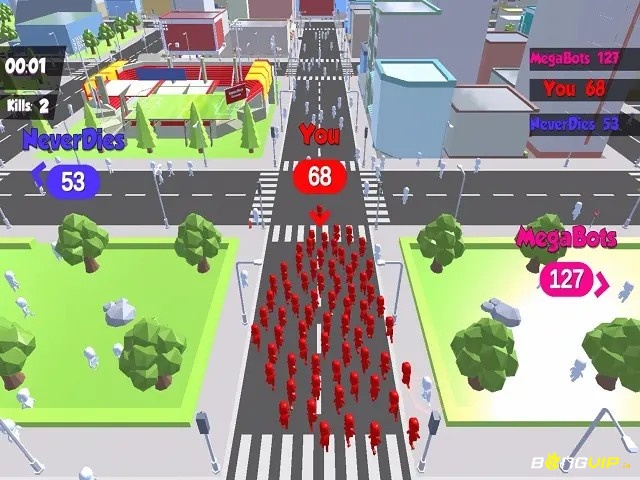 Crowd City là game casual vui nhộn, biến cuộc đua sinh tồn thành màn rượt đuổi giữa các đám đông