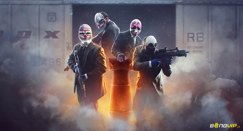 Game Payday 2 có lối chơi hành động co-op đầy kịch tính
