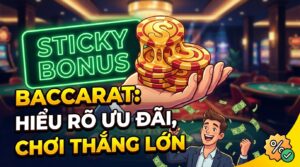 Sticky bonus trong Baccarat: Hiểu rõ ưu đãi, chơi thắng lớn