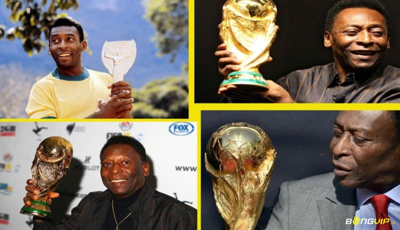Pelé là biểu tượng bóng đá toàn cầu với ba chức vô địch World Cup