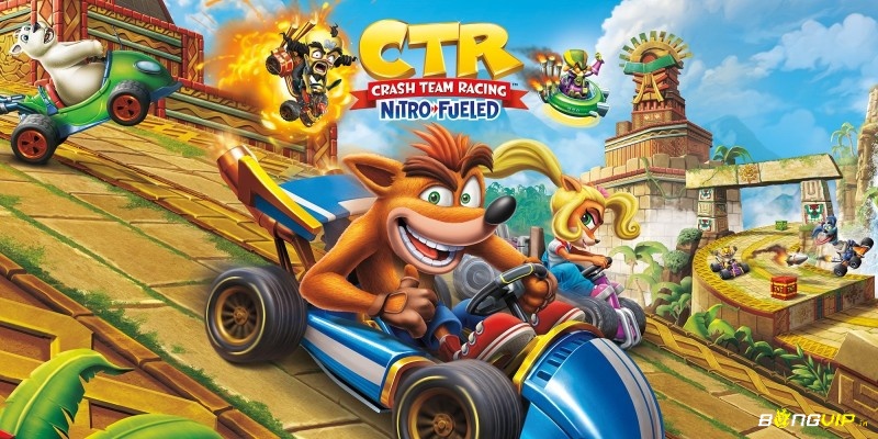 Crash Team Racing gây nghiện nhờ đua tốc độ, vật phẩm và kỹ thuật powerslide