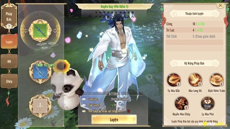 Pháp bảo tạo thêm chiều sâu cho Thục Sơn Kỳ Hiệp Mobile Hàn Quốc